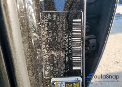 2017 Kia Optima Plug-In Hybrid z USA, uszkodzony, nr VIN KNAGV4LD3H5007543